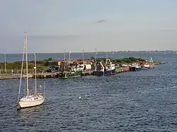 Boats at Ferrybank South on the eastern side of Wexford Harbour