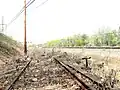Southbound track at White Pot Junction