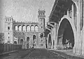 Viaduct and small towers - south side, 1914
