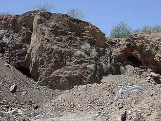 Vulture Mine, Vulture Mountain and caves.