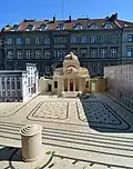 Replica of the synagogue built in Warsaw to mark 70th anniversary of its destruction (2013)