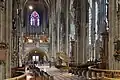 Nave with organ and pulpit