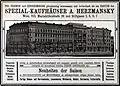 Advertisement in Die Muskete, 1912