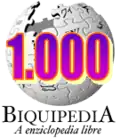 1,000 articles on the Aragonese Wikipedia (2005)