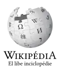 Wikipedia logo displaying the name "Wikipedia" and its slogan: "The Free Encyclopedia" below it, in Picard