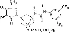 2007: Wanka/Schreiner, chiral peptidic adamantane-based thiourea, catalysis of Morita-Baylis-Hillman reactions.