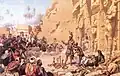 1872 orientalist painting by Wilhelm Gentz, set in the peristyle court