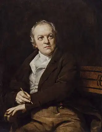 Portrait of William Blake by Thomas Phillips, 1807