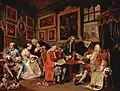 William Hogarth, Marriage à la mode (1743) 1. The contract.