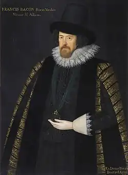 Image 53Francis Bacon led the advancement of both natural philosophy and the scientific method and his works remained deeply influential in the Scientific Revolution. (from Culture of England)