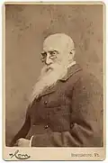 Cabinet card of William Morris Hunt from Howe's studio c. 1879