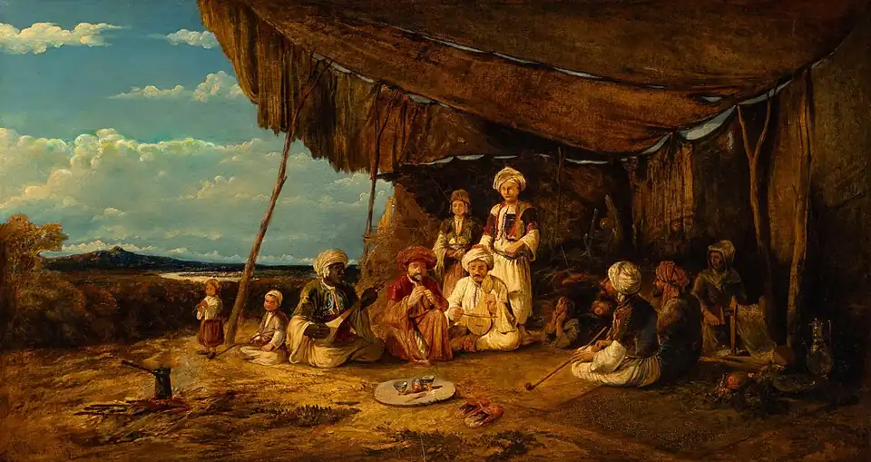 Scene in a Tent at Xanthus by William James Müller