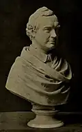 Bust of her husband by William Henry Rinehart