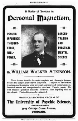 William Walker Atkinson at Dr. Herbert A. Parkyn's University of Psychic Science