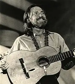 Image 84Willie Nelson became one of the most popular country music artists during the 1970s. (from 1970s in music)
