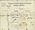 Wincenty Danilewicz Dresden hospital testimonial, 1813
