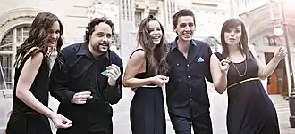 WindSingers from left to right: Hanna Törőcsik, Viktor Magyaróvári "Kayamar", Fanni Gazda , Márton Nagy-György, Dóra Vers