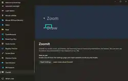 Screenshot of PowerToys ZoomIt software