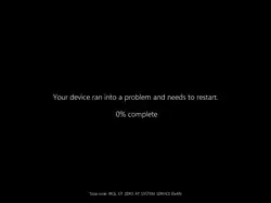 The blue screen of death on Windows 11 (build 26100.6584)