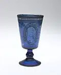 Wine Goblet, mid-19th century. Qajar dynasty. Brooklyn Museum.