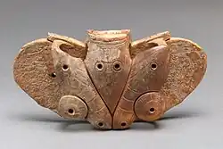 Winged object (harpoon counterweight?); 2nd–3rd century; ivory (walrus); Metropolitan Museum of Art (New York City)