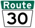 Route 30 marker