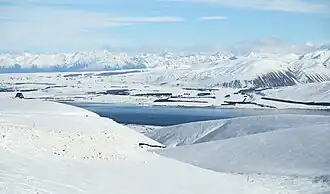 View from ski area's car park