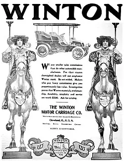 Winton Motor Company advertisement, 1904