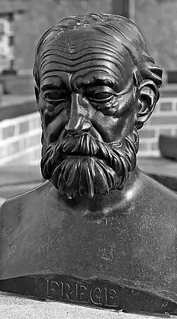Bust of Gottlob Frege.