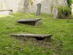 View of grave yard