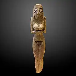Image 33Ancient Badarian mortuary figurine of a woman, held at the Louvre (from Prehistoric Egypt)
