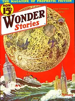 Moon approaches Earth, February 1933