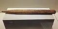 A wooden bar inscribed with Old Uyghur text