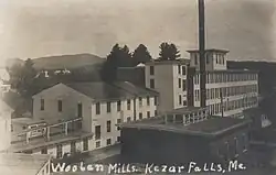 Kezar Falls Woolen Co. mill in 1907