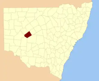 Location in New South Wales