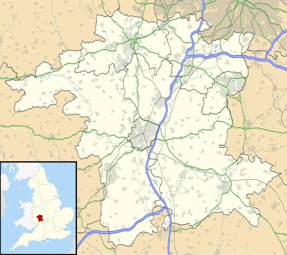 Offenham is located in Worcestershire