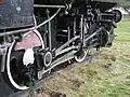 The driving wheels of the engine