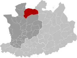 Location of Wuustwezel in Antwerp Province