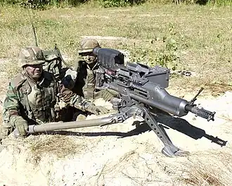 XM307 25&nbsp;mm caliber man portable Automatic Grenade Launcher, part of the cancelled OCSW program
