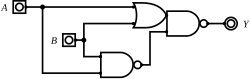 XNOR implementation using a NAND and an OAI gate
