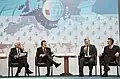 Jerzy Buzek with President of the European Commission José Manuel Barroso and Polish President Bronisław Komorowski