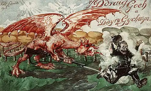 Y Ddraig Goch a Ddyry Gychwyn