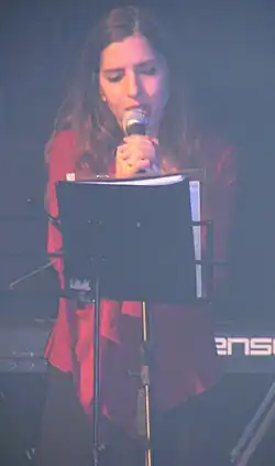 Kraus performing with Panic Ensemble, 2005
