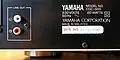 RCA stereo output on a CD player