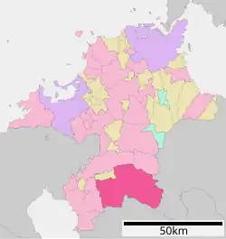 Location of Yame