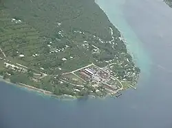Aerial view from the east