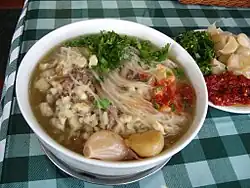 Prepared lamb paomo