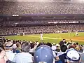 The infield during a night game