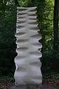 Fumée blanche, stone, 3.1 x 1.1 x 0.9 meters (May 1975) Middelheim Open Air Sculpture Museum in Antwerp, Belgium