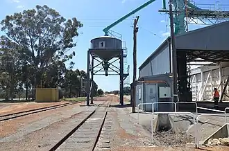 View of Yealering silos, 2013.
